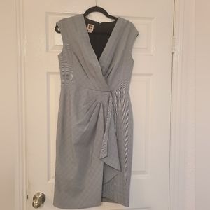 Anne Klein wrap draped dress